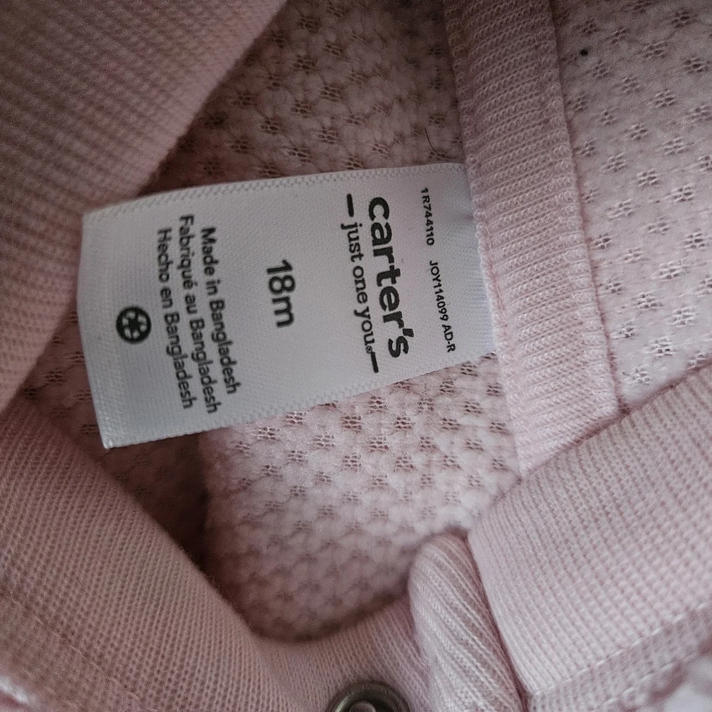 carters pink jacket with hoodie 18 months